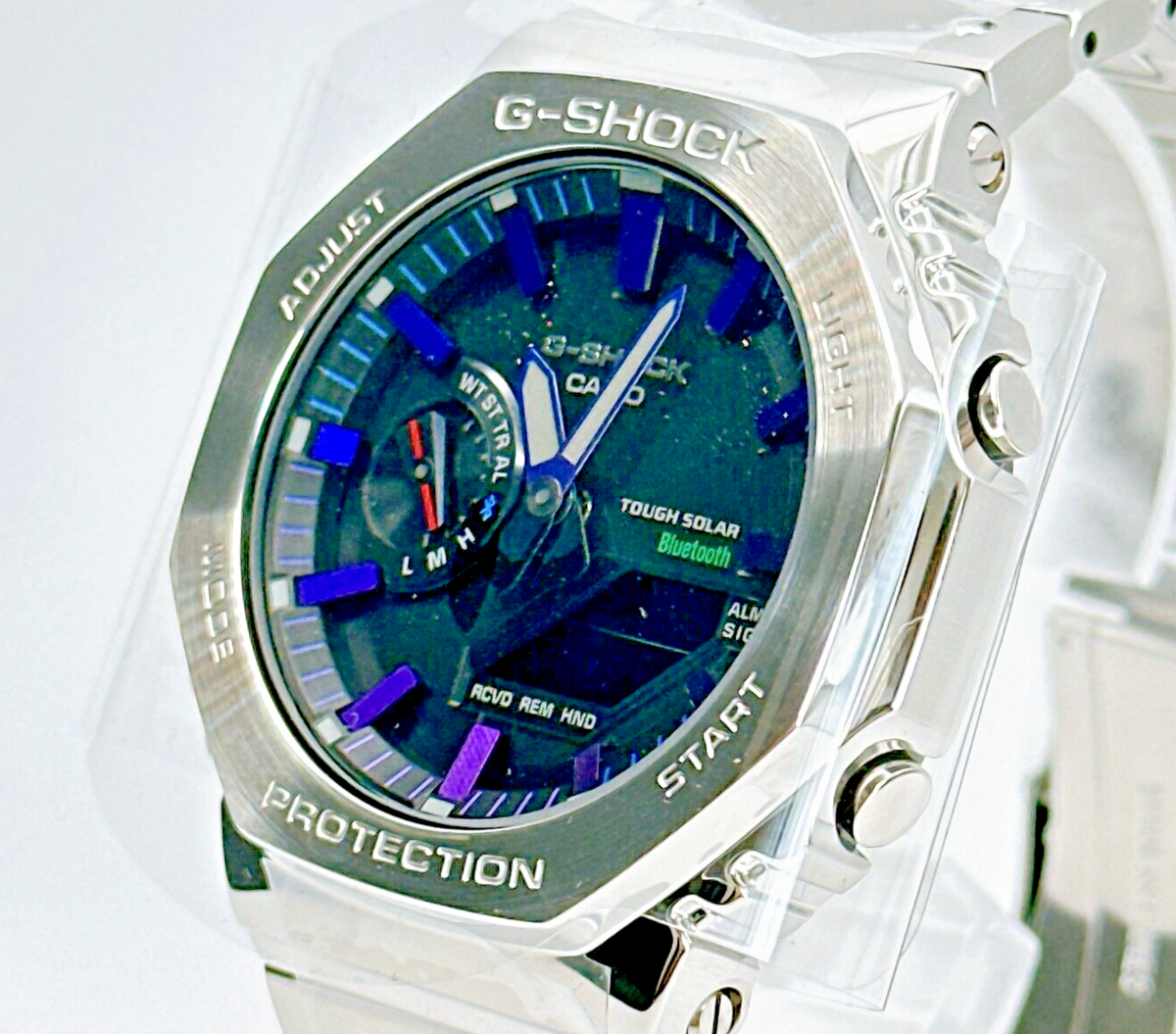 Casio G-shock GM-B2100PC-1AJF Metal Rainbow Silver Bluetooth