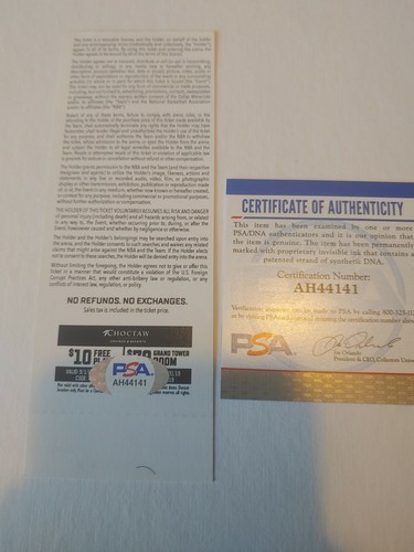 VINTAGE DALLAS MAVERICKS DIRK NOWITZKI SIGNED NEW ORLEANS pelicans psa/dna - Picture 3 of 3