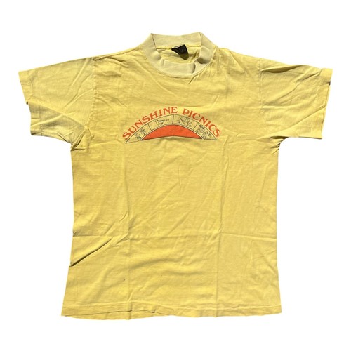 Vintage 1970s True Vintage Sunshine Picnics Camp Shirt