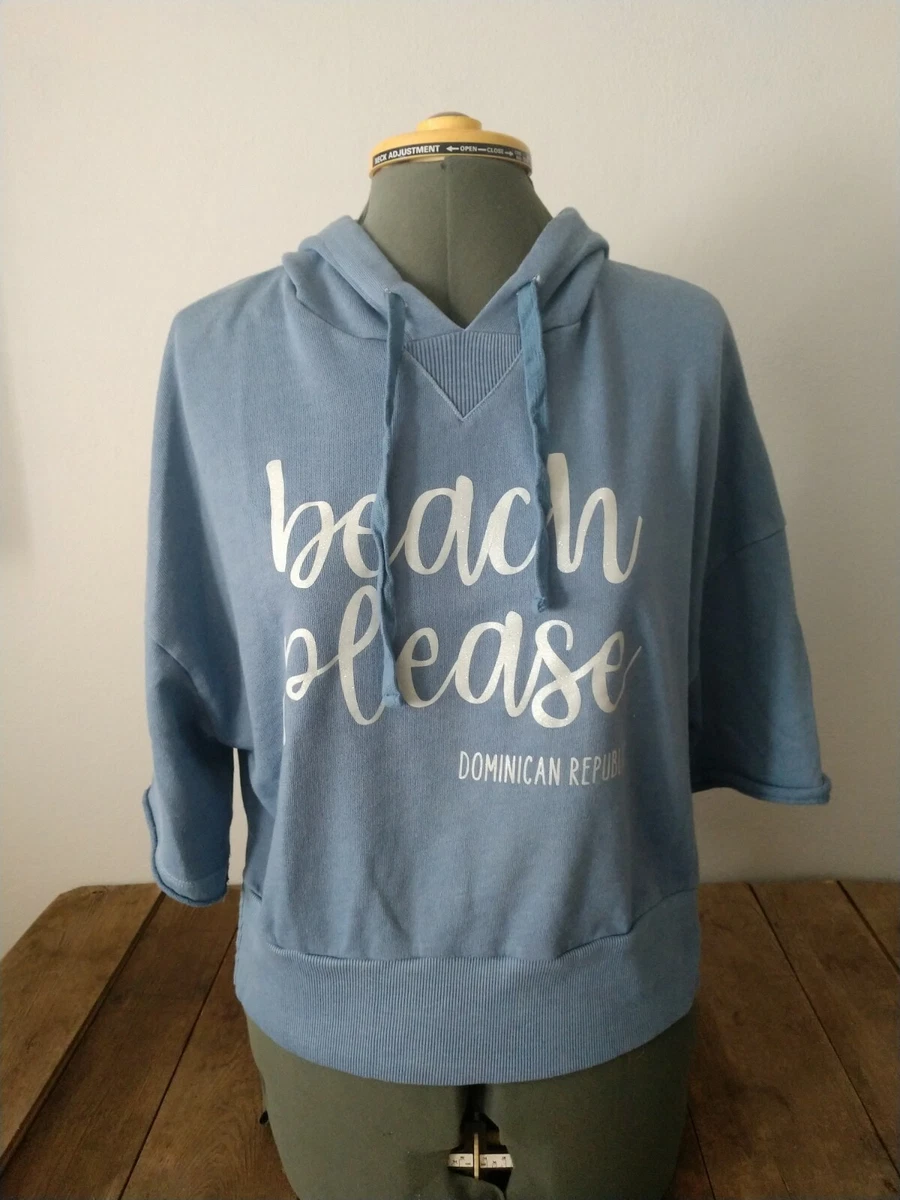 The Lounge Life Short Sleeve Hoodie Beach Please Dominican