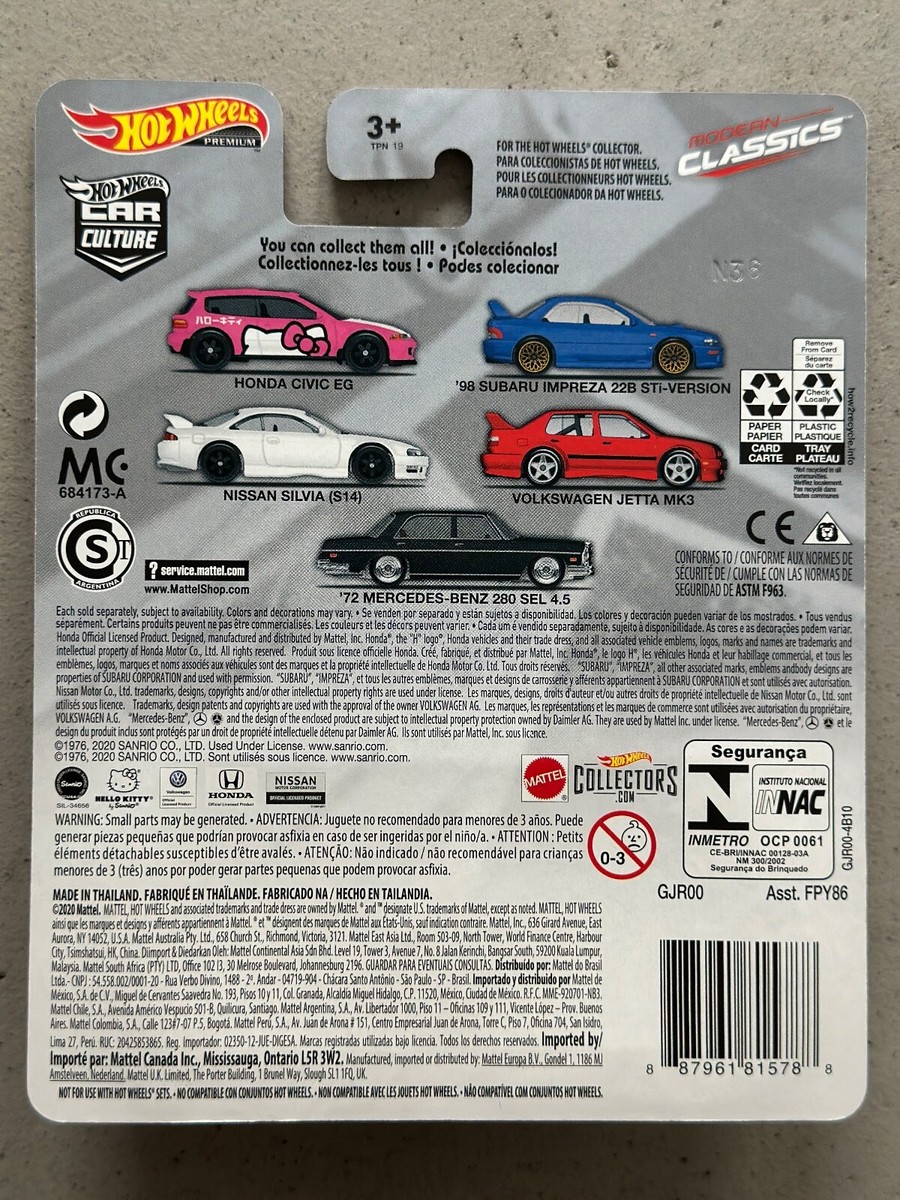 2020 Hot Wheels Honda Civic EG Modern Classics Car Culture Hello