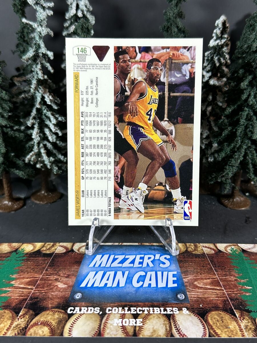 1991-92 Upper Deck Basketball James Worthy Lakers Base Card 1991-92 Upper Deck Basketball James Worthy Lakers Base Card