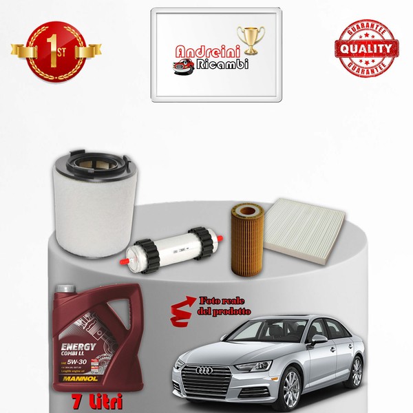 Set Service 4 Filter Und ÖL Audi A4 B9 3.0 Diesel 210KW 286CV Von 2018->-image