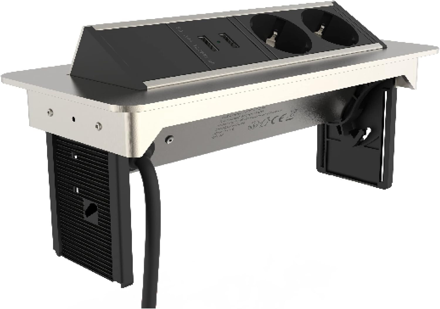 Multiprise Angle Cuisine SCHÜTTE avec Double USB pour Recharger un Smartphone