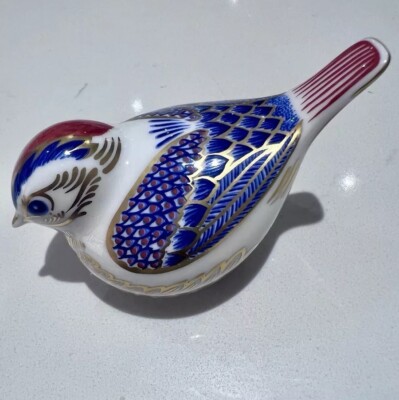 Royal Crown Derby Gold Crest Ornament Briefbeschwerer 