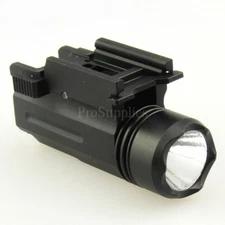 Tactical PST Flashlight 220lm LED 1W Light With 20mm Quick Release Mount