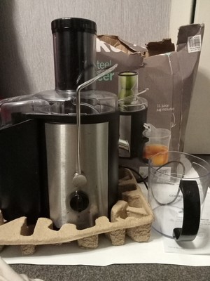 Cookworks Stainless Steel Drink Smoothie Spin Juicer - Black Z4  