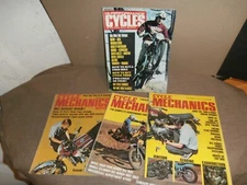 3 CYCLE MECHANICS 1 HI-PERFORMANCE CYCLES  Motorcycle Magazines  1971 1970 72 73