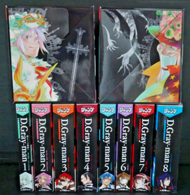 D.Gray-Man Manga (Conveni Comic ver.) Vol.1-8 W/Storage Box - by