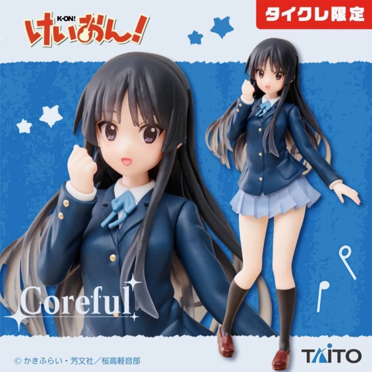 K-ON! Mio Akiyama Figure 7.08in Prize Limited Anime Manga 2023 TAITO Corefu  Toy | eBay