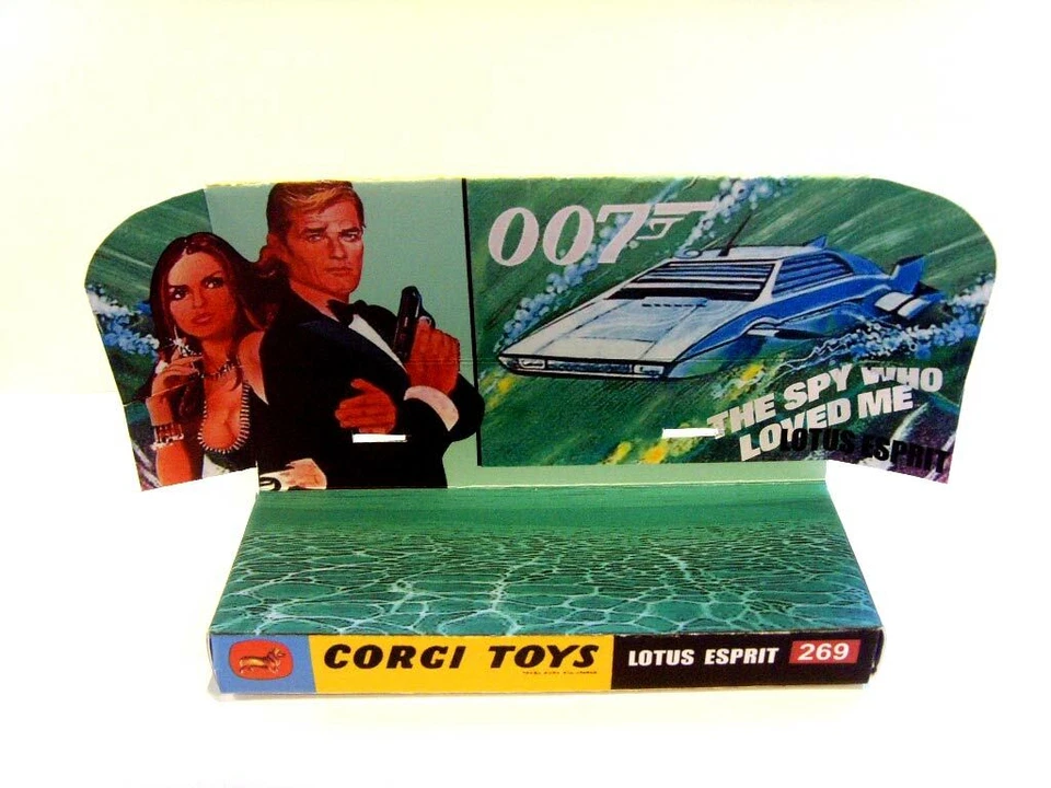 CORGI 269 - JAMES BOND LOTUS ESPRIT - Caja de exhibición/reproducción y bandeja SOLAMENTE. Foto 4 de 4