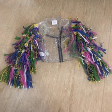 Birds Of Prey Fringed Jacket Multicoloured Polyester Size S-m Harley Quinn Rave