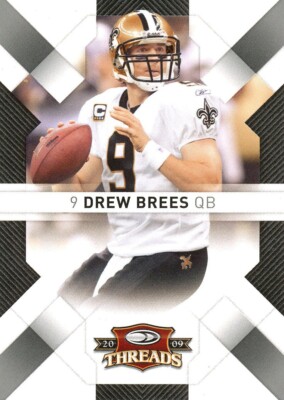 2009 THREADS Drew Brees SAINTS Purdue BOILERMAKERS