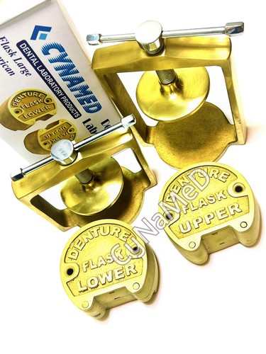 Dental Lab Flask | Bronze Denture Flask Press Compress | Upper Lower !Lab Press - Picture 4 of 26