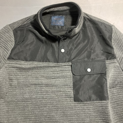 #ad Nomad Size Small Pull Over Sweatshirt With 1 4 Buttons Black $24.99