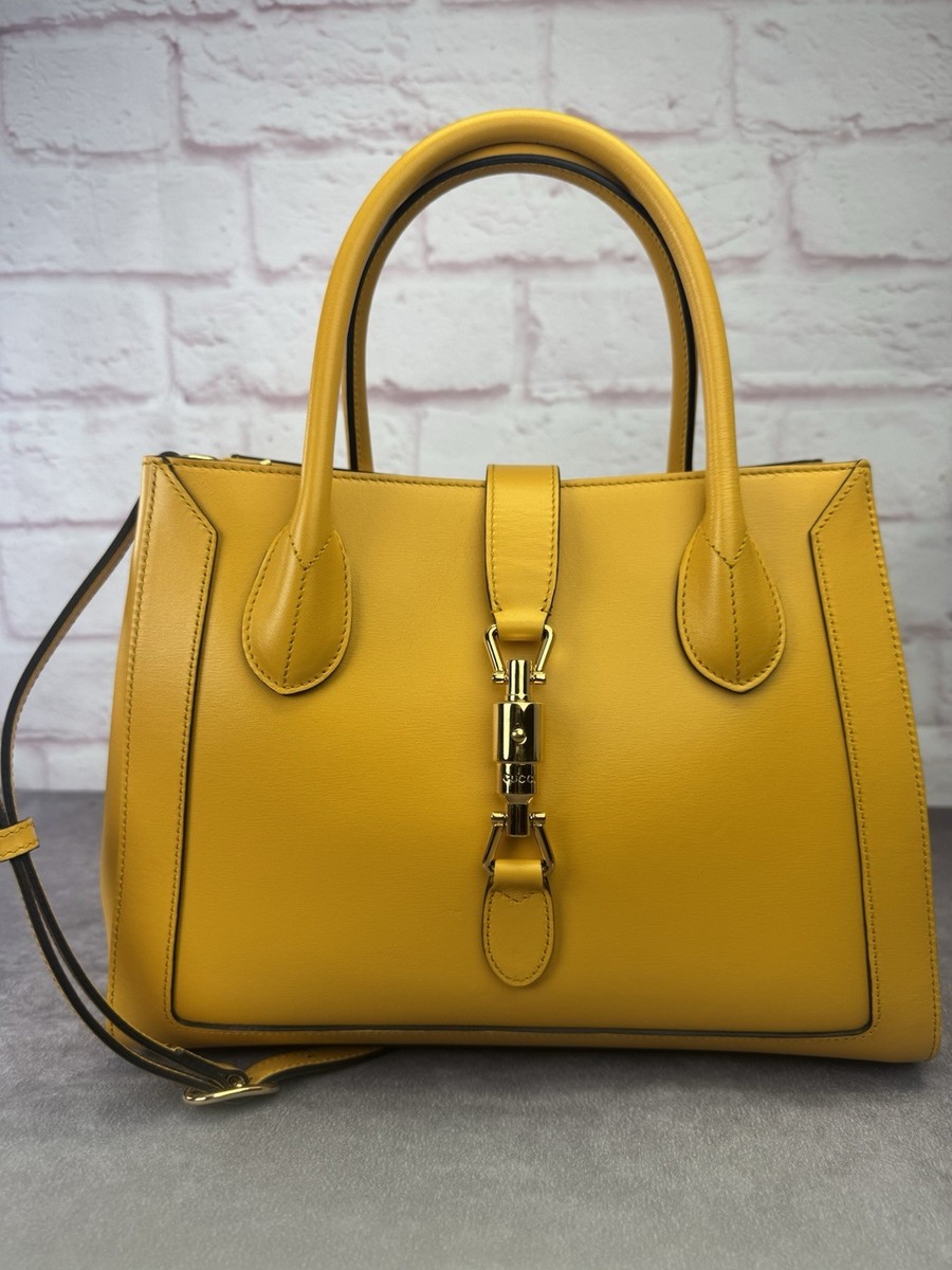 ☆格安・シリアル付☆GUCCI GG柄 ジャッキー ハンドバッグ イエロー ☆格安・シリアル付☆GUCCI GG柄 ジャッキー ハンドバッグ イエロー