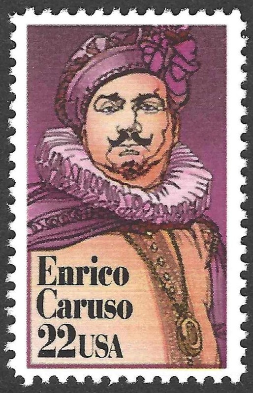 Enrico Caruso- The US Stamp #2250