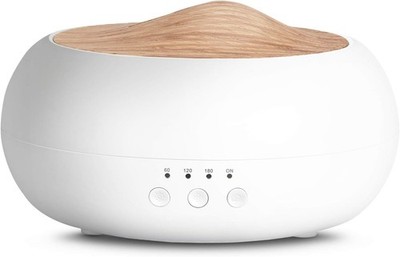 Aroma Diffuser 250ml Ultraschall Öl Aromatherapie Luftbefeuchter Weiß Holzoptik