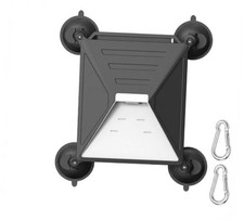 Suction Cup Car Mount for Starlink Mini - 2-in-1 Window Sunroof Mount - Black