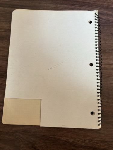 Vtg School Science Scribbler Ruled Graph FANCO Montreal Canada *Used Damaged - Picture 5 of 6