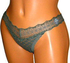 Panties Lingerie Aerie Green Lace Thong  XS Adult Gift