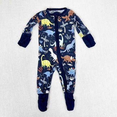 Little Sleepies Bamboo Dinosaur One Piece Pajamas, Size Newborn