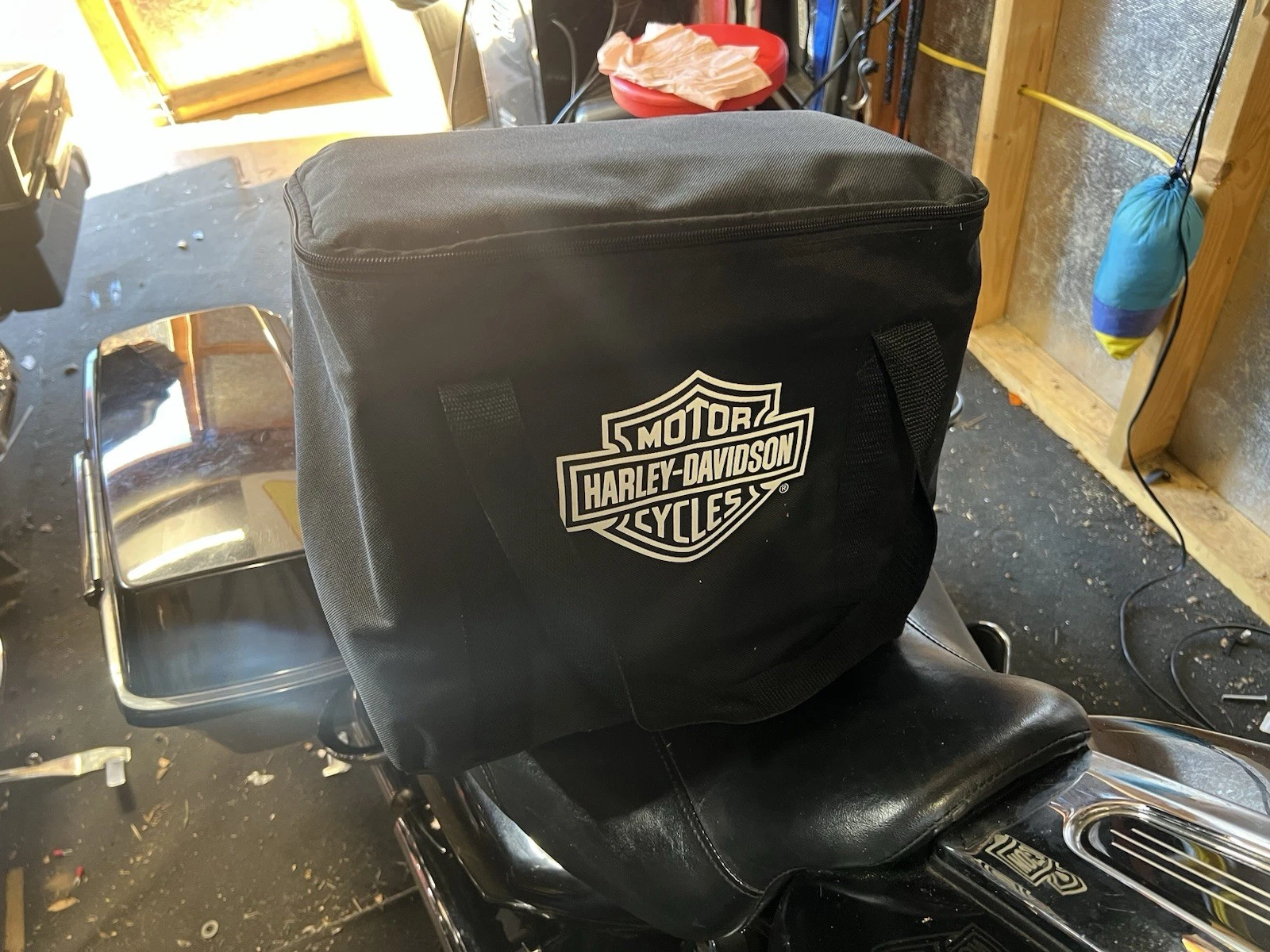 Harley Davidson Portable Charcoal Grill New With Utensils And Carry Bag