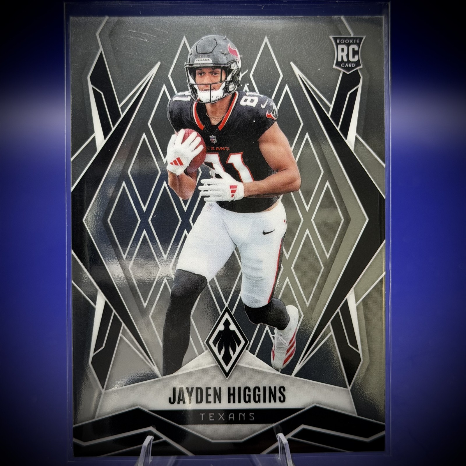 2025 Panini Phoenix Jayden Higgins #180 Silver Prizm RC Rookie Texans WR