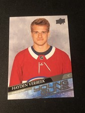 2020-21 Upper Deck Extended Series Young Guns Hayden Verbeek #714 Rookie RC