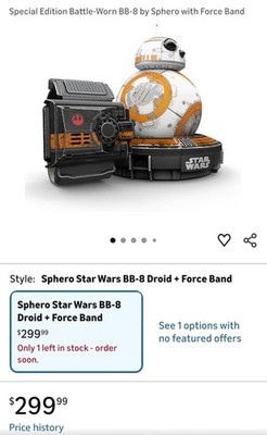 Star Wars Special Edition Sphero BB-8 App Enabled Droid with Force Band/Charger