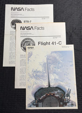1983/84 NASA FACTS Newsletter Challenger STS-6 STS-7 STS-41C FN 6.0 LOT of 3