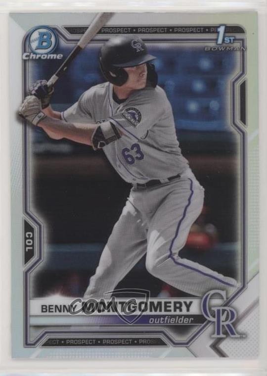 2021 Bowman Draft Chrome Refractor Benny Montgomery #BDC-84 qx7