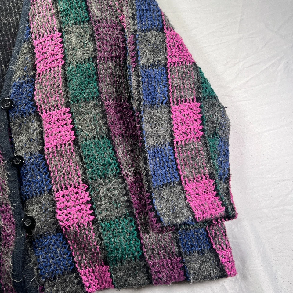 Cárdigan Vintage Mezcla Mohair Mujer 24W 2X Tejido Difuso Fiesta Abuela Suéter Foto 4 de 4