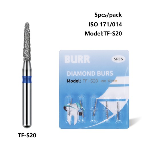 50pcs Fresas dentales de diamante redondas para pieza de mano de alta velocida - Picture 207 of 214