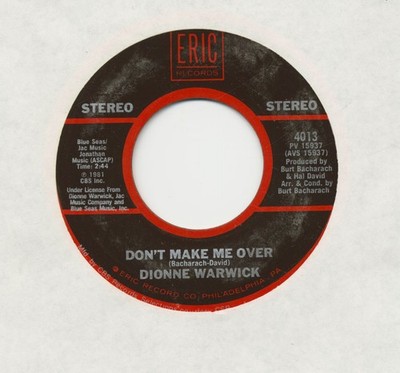 Dionne Warwick / Maxine Brown - Don't Make Me Over - Oh No, Not My Baby (7inc...