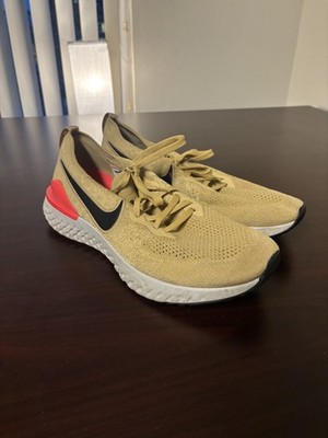 Nike Air Epic React Flyknit 2  Club Gold  Size 12.5 Used