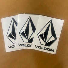 Volcom Stone Stickers 3 pack DTF 3.5" x 2"  UV Surf Skate Snowboard Decals