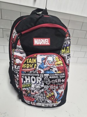 Marvel Comics Avengers 17  School Backpack Book Bag Padded back ''RARE'' Print