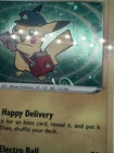Pokemon Center Special Delivery Pikachu SWSH074 PSA9🌀HD GALAXY/FART SWIRL🌀RARE