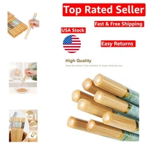 20 Pairs Handcrafted Bamboo Chopsticks - 9.5 Inch with Unique Marble Patterns