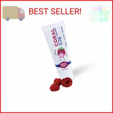 Coral White Kids Bubble Berry Fluoride Free Toothpaste - 4 Ounces (1 Pack)