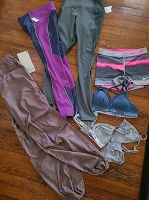 6 PCS Under Armour  Youth XL Girls Lot Leggings, Cargo, Shorts Womans XS