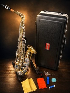 MTB Selmer AS500 Alto Saxophone AK077AS w/ Case Mouthpiece Pearl Keys (dented)