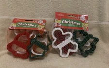 8 Pc Fox Run Plastic CHRISTMAS Cookie Cutters - All Different - NEW
