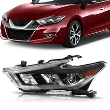 Headlight w/DRL Compatible with 2016 2017 2018 Nissan Maxima S/SL/SV Replacem...