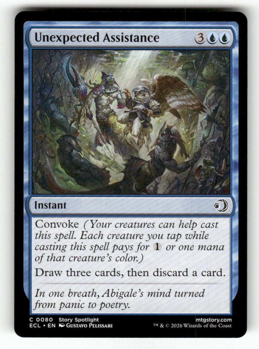 Unexpected Assistance 80 Common Lorwyn Eclipsed Magic: The Gathering Near Mint