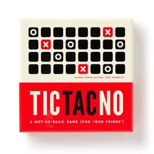 Magnetic Tic Tac Toe Game For Fridge 6X6 Inches Fun For Two Players