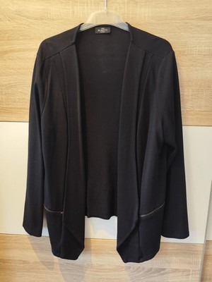 Gina Benotti offener Sweat Blazer schwarz 2xl 48/50