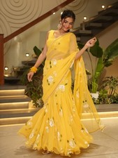 Saree Blouse Bollywood Party Wear Indian Pakistani New Sari Wedding Designer