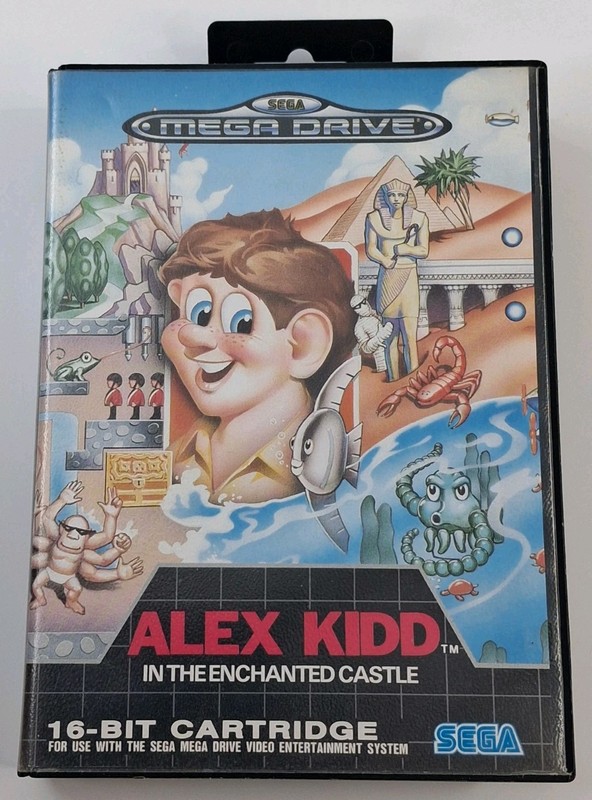 Sega Mega Drive Game Alex Kidd In The Enchanted Castle with Manual